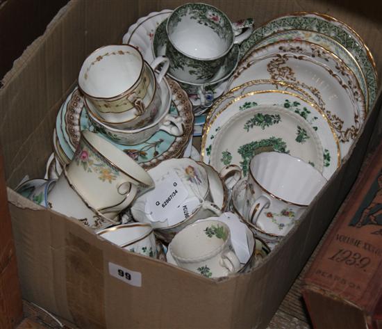 Collection Spode, Copeland & other tea & coffee duos & trios, etc. (40+ pieces)